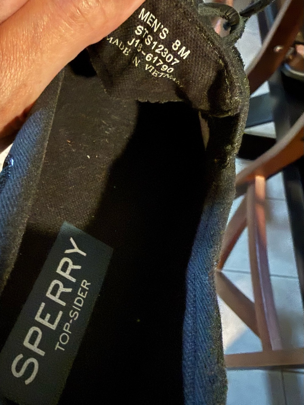 Sperry All Black Boat Shoes in Men’s 8 - Picture 7 of 7
